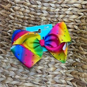 5 for $20 🌹 NWT Large Rainbow 🌈 rhinestone hair bow clip